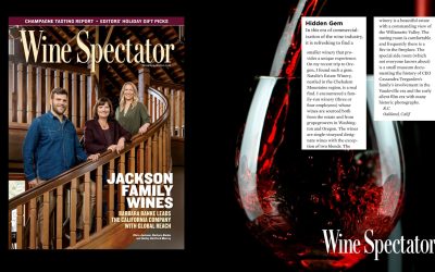Honored by our Fans: Wine Spectator Reader Highlights Natalie’s Estate Winery as a “Hidden Gem in Oregon Wine Country